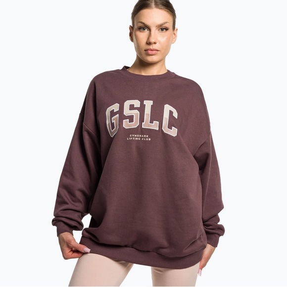 Gymshark Tops Gymshark Gslc Lifting Club Oversized Crewneck